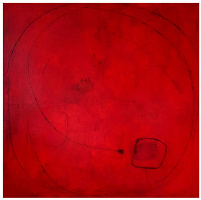 rotes Kunstwerk