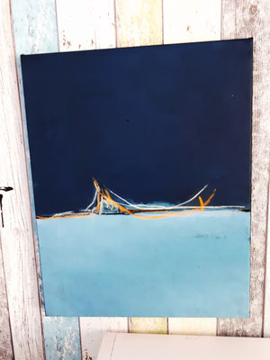 detail blaues Bild chillig in der Nacht 