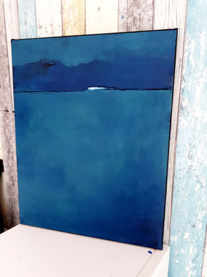 Blaues Bild Landschaft 1