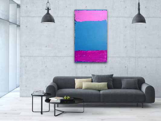 Bild rosa blau