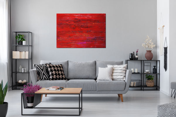 Rote Bilder für Sofa