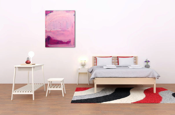 gemälde pink