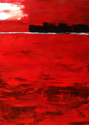 rotes abstraktes Bild