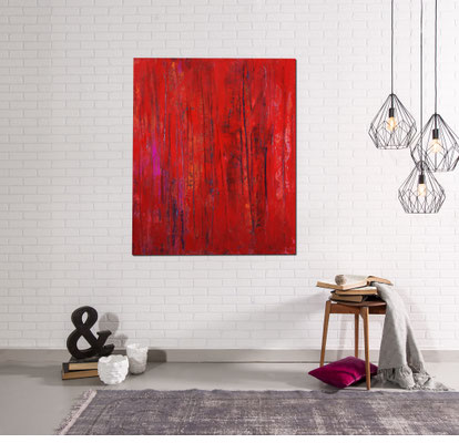 Rote Bilder für Wohnzimmer