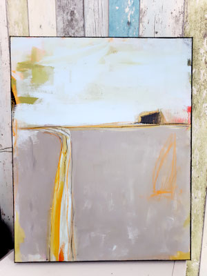 abstrakte Landschaft grau