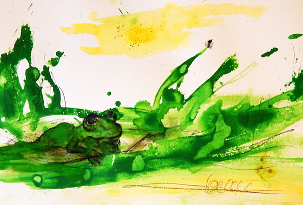 froschbild - inspiriert durch ein konzert von Dieter Thomas kuhn