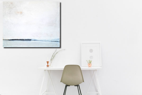 weisses Bild für Arbeitszimmer