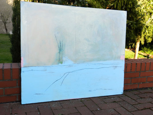 Wir rücken zusammen - 120 x 100 cm