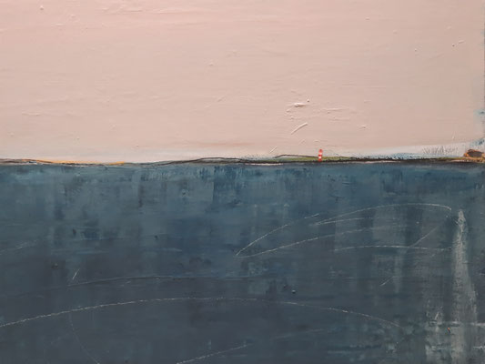 blaues acrylbild