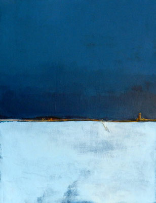 Blaues Bild Landschaft 2