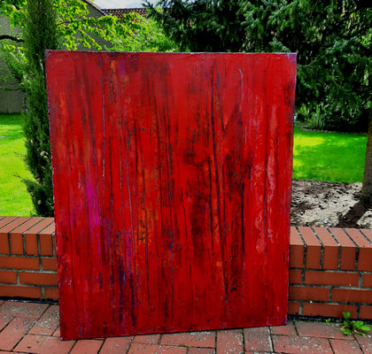 rotes Bild starke Struktur