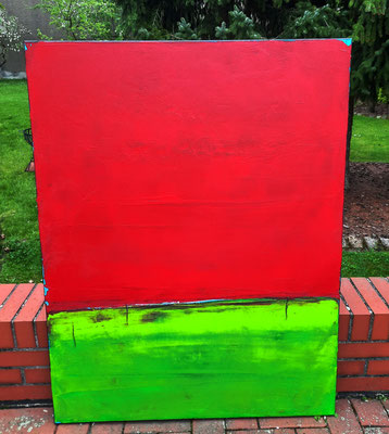 abstrakte rote Landschaft