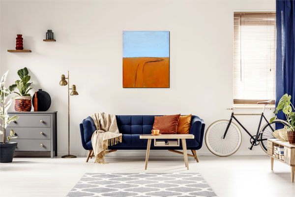Gemälde orange Raum
