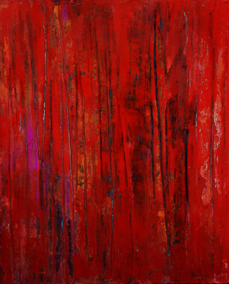 rotes Gemälde