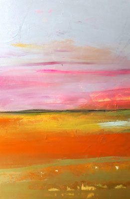 abstrakte Landschaft rot detail