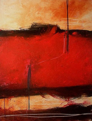 rotes abstraktes Bild