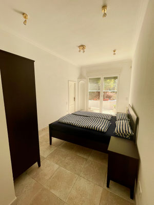 Villa Afsaneh-The special holiday home on the Costa Blanca, guest room 3, view to the window into the garden