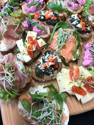 Canapé-Auswahl