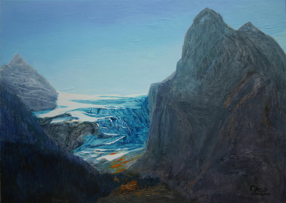 "Rosenlaui Glacier" | Oel auf Leinwand | 100 x 140 cm