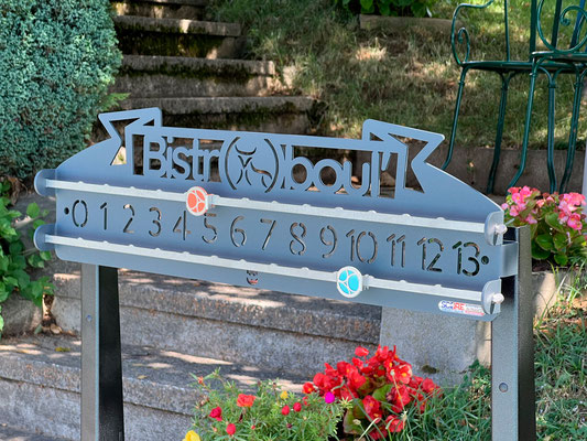 Compteur de score SLIDE personnalisé pour le complexe “BistrOboul“ à Valence