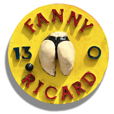 Plaque en plâtre Fanny & RICARD - Marseille 1937