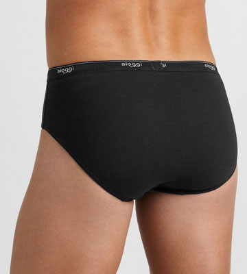novimaille plouay sloggi slip coton stretch noir