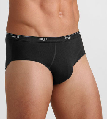 novimaille plouay sloggi slip coton stretch noir