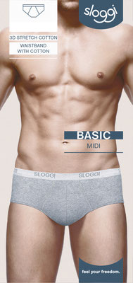novimaille plouay sloggi slip coton stretch gris chine