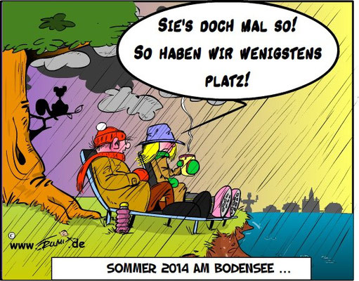 Sommer 2014: Dieser Sommer war mal wieder sehr verregnet 