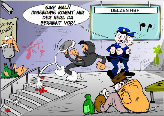 Am 15.07.2024 trat der 𝙥𝙤𝙡𝙞𝙯𝙚𝙞𝙗𝙚𝙠𝙖𝙣𝙣𝙩𝙚 Amine Y. (18) im Hundertwasser-Bahnhof von Uelzen den 56-jährigen Familienvater Ramesh K. die Treppe zum Gleis 301 hinunter. Das Opfer erlitt schwere Kopfverletzungen und starb noch auf den Stufen.
