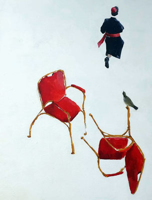 "XXVI-IV-MMXXV Trumpax | cm 50x70 | Acrilico su tela 