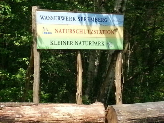 Eingangsschild zum kleinen Naturpark Slamener Kuthen