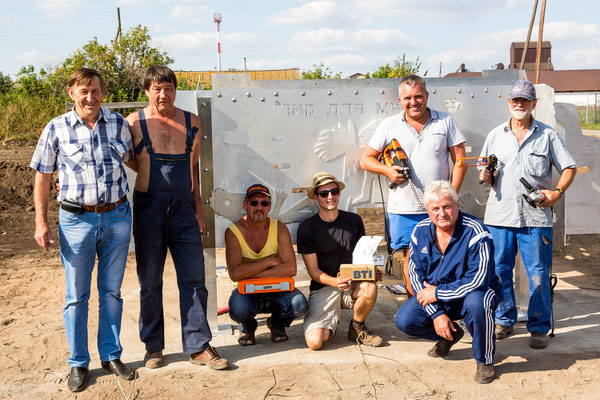 Denkmalsbau Gruppenfoto