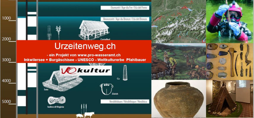 Pfahlbauer Mittelland Wanderung oder Velotour  Wasseramt.ch