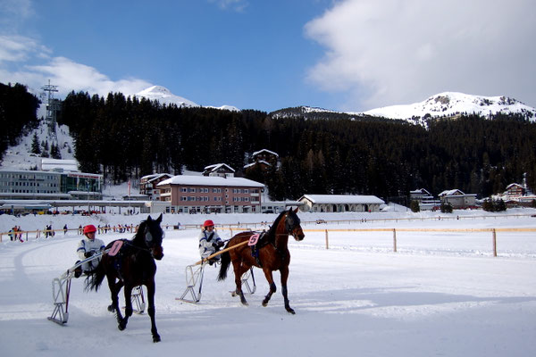 Hochgelegener Skiort Schweiz Arosa