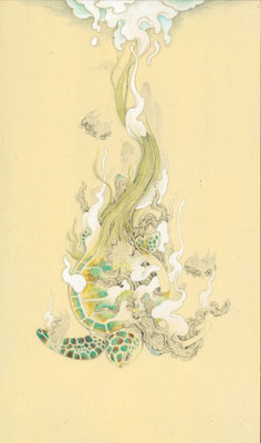 flowing sea turtle