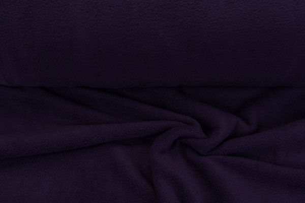 Fleece antipilling dunkellila