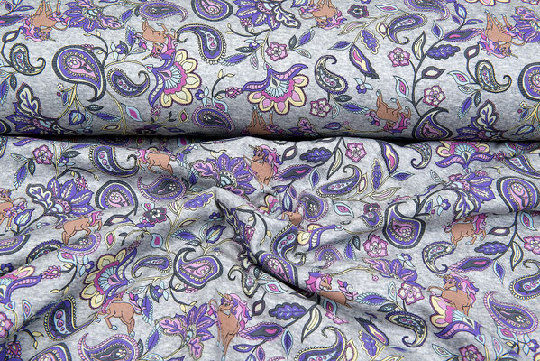 Alpenfleece Paisley Einhorn