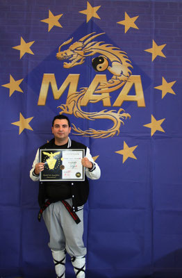 Meisterbrief der MAA-I fürs Jiu-Jitsu