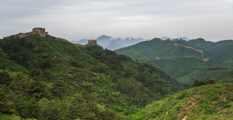 Chinesische Mauer am frühen Morgen