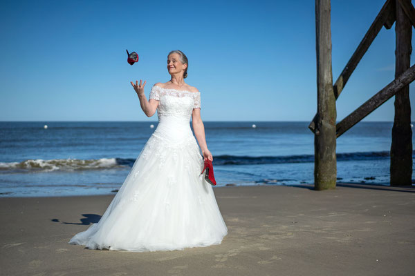 Hochzeitsfotos am Strand von St. Peter-Ording
