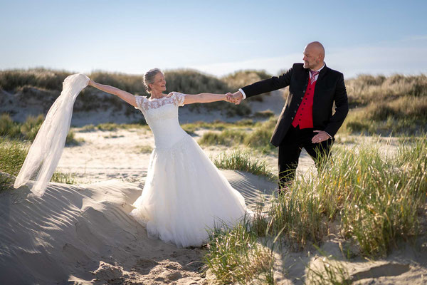Hochzeitsbilder am Strand von St. Peter-Ording