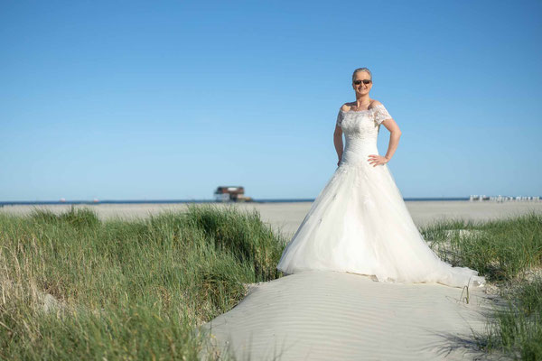 Hochzeitsfotos am Strand von St. Peter-Ording