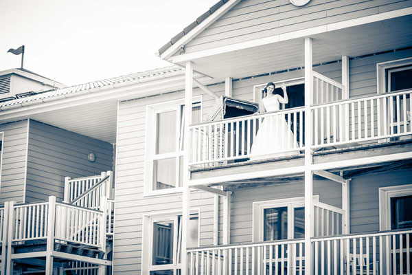 Fotograf St. Peter-Ording - Hochzeitsvorbereitung im Beach Motel