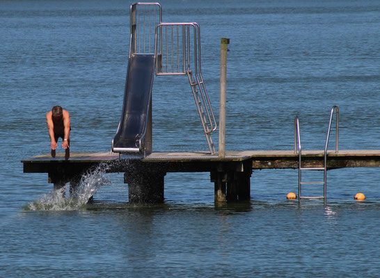 Der Sprung in den See ist zum Greifen nah!