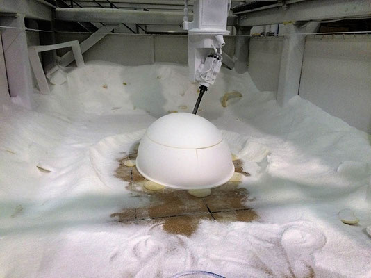 Talla Mecanizada en CNC Gigante de 5 Ejes