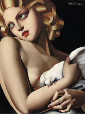 Lempicka, nu à la colombe
