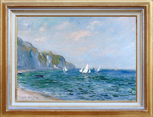 Monet, falaises et voiliers à Pourville