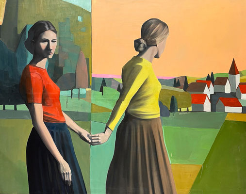 "Anna & Maria" 190cm-150cm Öl auf Leinwand 2021