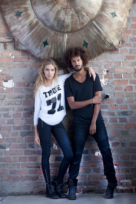 Foto:Uschi Fellner von Feldegg Styling:True Religion Models:Kelly Sue und Marcel-Yao